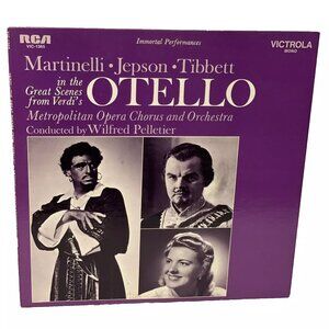 Martinelli, Jepson, Tibbett In Great Scenes From Verdi's Otello (Vinyl, 1968) RC
